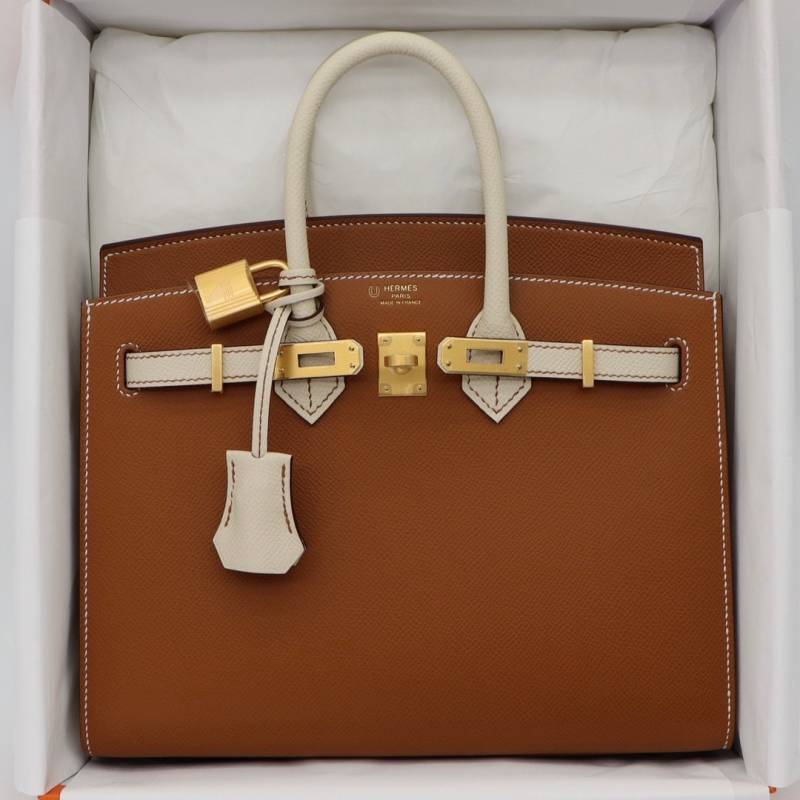 Herms_Birkin_30_Blrown and Craie_Togo_Hardware_Brushed_Gold3031