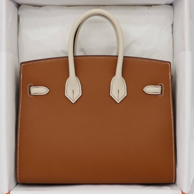 Herms_Birkin_30_Blrown and Craie_Togo_Hardware_Brushed_Gold3031