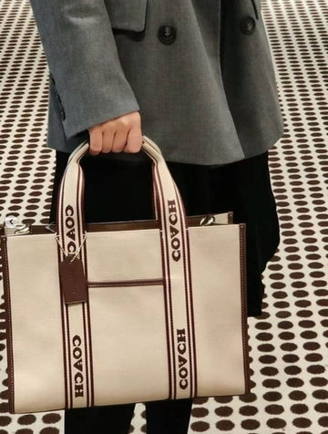 Coach_Smith_Tote_Bag_BeigeBrown_With_OG_BOX-C8866