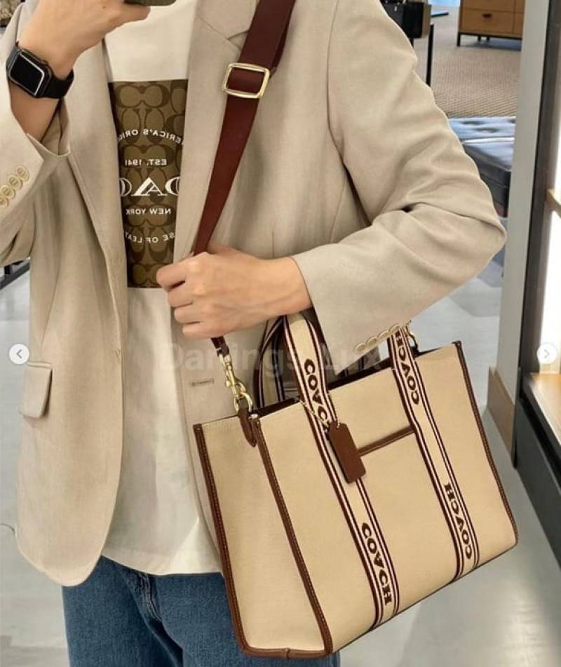 Coach_Smith_Tote_Bag_BeigeBrown_With_OG_BOX-C8866