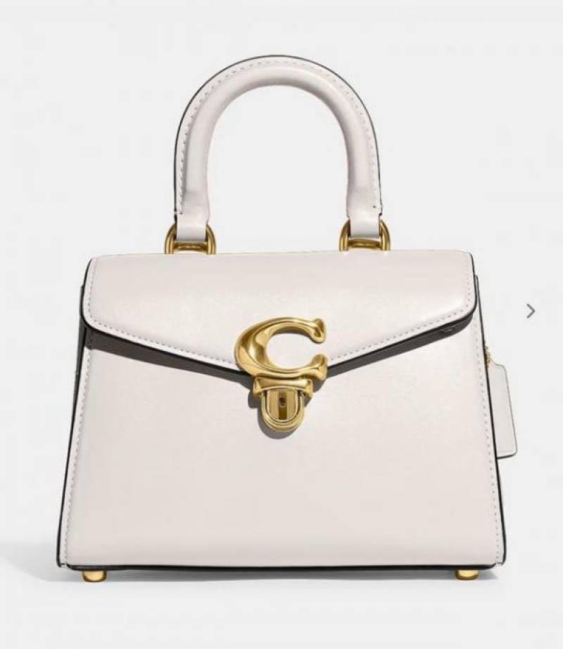coac_h sammy 21 signature tophandle bag Comes with Extra long sling with box 26979 white