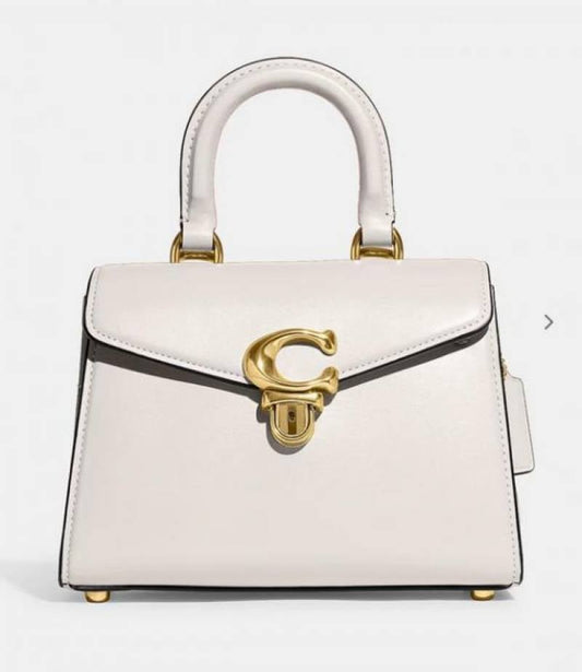 coac_h sammy 21 signature tophandle bag Comes with Extra long sling with box 26979 white