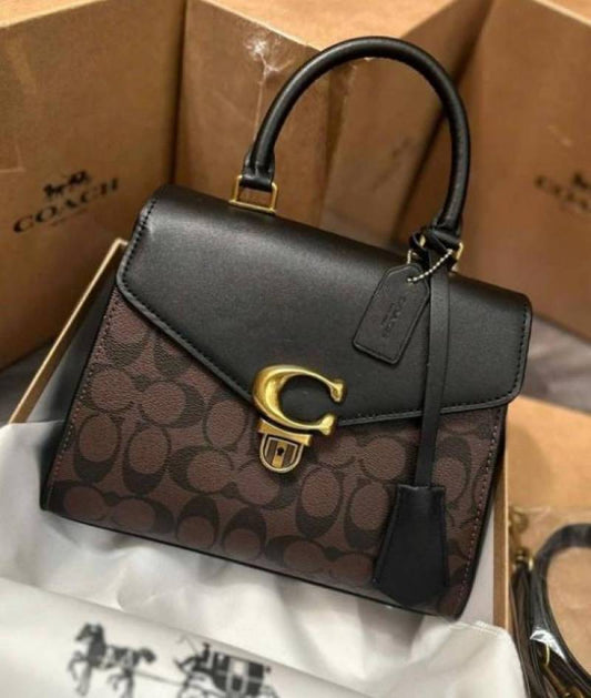 coac_h sammy 21 signature tophandle bag Comes with Extra long sling with box 26979 brown