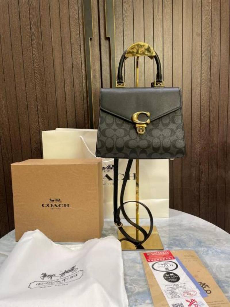 coac_h sammy 21 signature tophandle bag Comes with Extra long sling with box 26979 grey