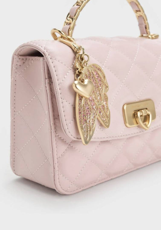 CHARLES_KEITH_Cressida.Quilted.Top.Handle.Bag.With.Bag.Charms_With_Og_Gift_BoxPink-50701608