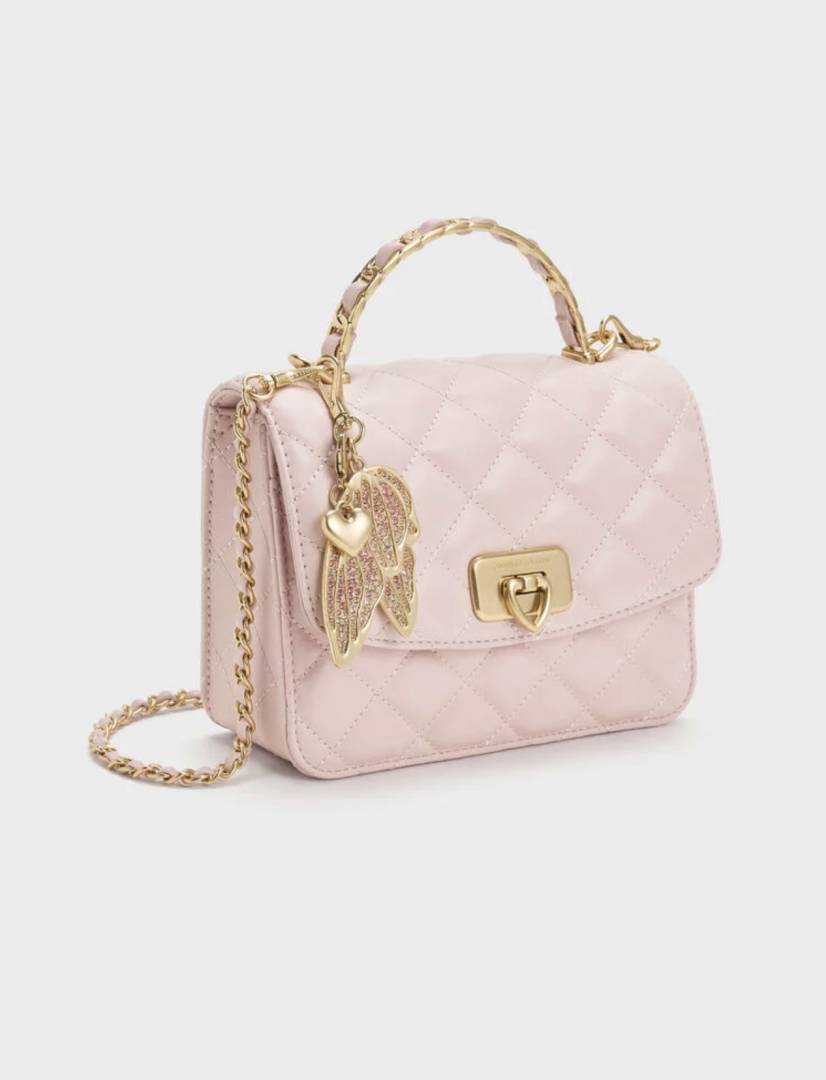 CHARLES_KEITH_Cressida.Quilted.Top.Handle.Bag.With.Bag.Charms_With_Og_Gift_BoxPink-50701608