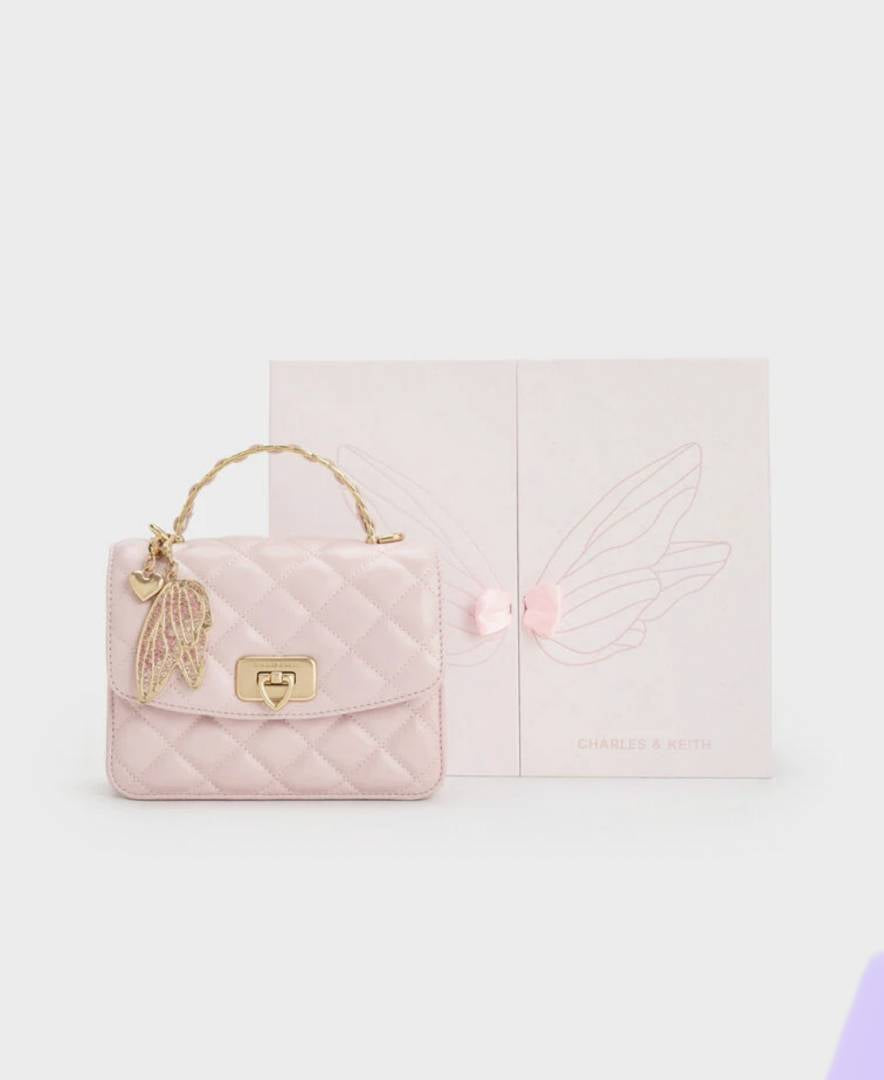 CHARLES_KEITH_Cressida.Quilted.Top.Handle.Bag.With.Bag.Charms_With_Og_Gift_BoxPink-50701608