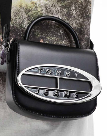 TOMMY JEANS HILFIGER PREMIUM BLACK CROSS BODY WITH BOX