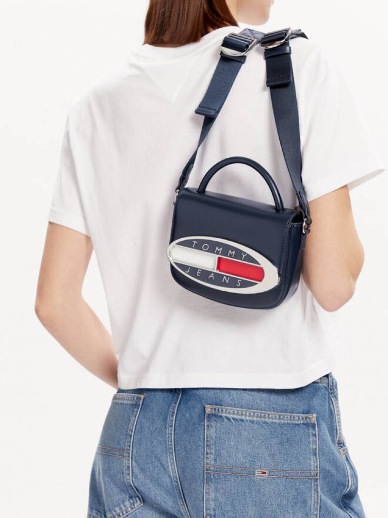 TOMMY JEANS HILFIGER PREMIUM NAVY CROSS BODY WITH BOX