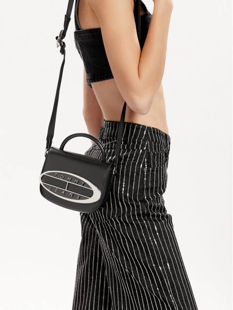 TOMMY JEANS HILFIGER PREMIUM BLACK CROSS BODY WITH BOX
