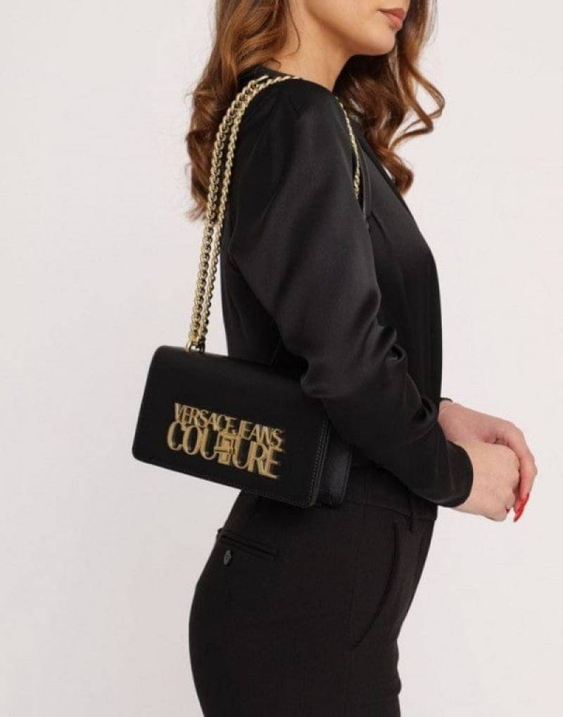Versace Jeans Couture Saffiano Lock Crossbody Bag With OG Gift Box & Dust Bag