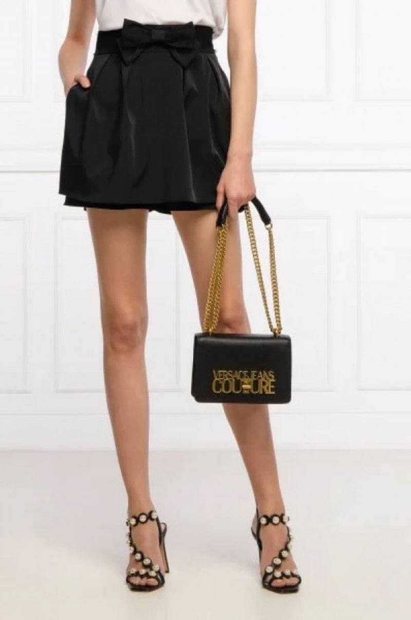 Versace Jeans Couture Saffiano Lock Crossbody Bag With OG Gift Box & Dust Bag
