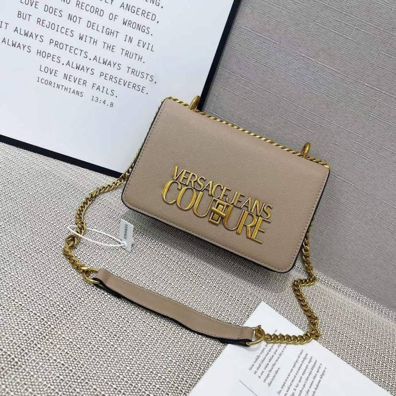 Versace Jeans Couture Saffiano Lock Crossbody Bag With OG Gift Box & Dust Bag