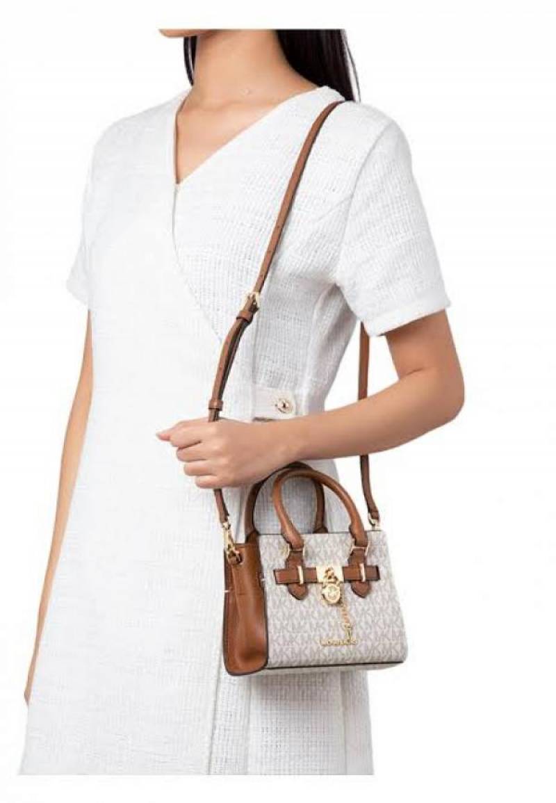 Michael_Kors Hamilton EastWest Satchel-Vanila 2085