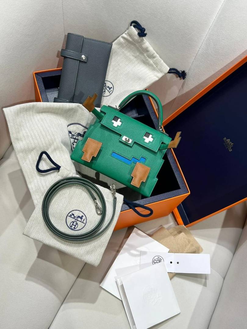 Hermes Kelly Doll Picto 25 Handbag