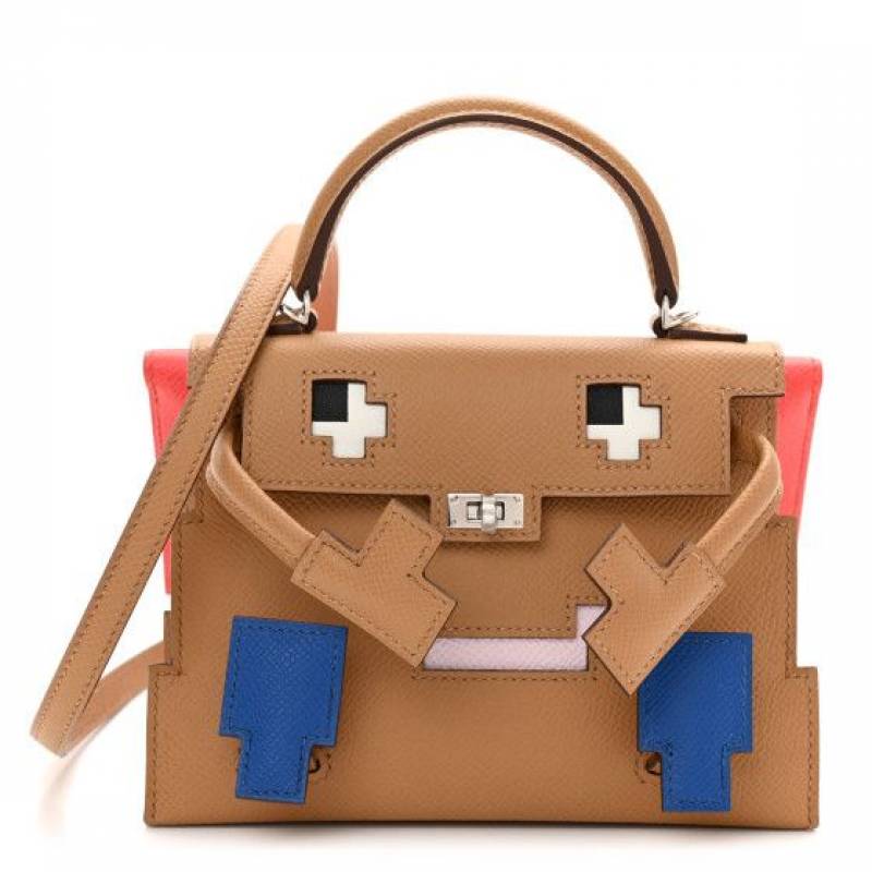 Hermes Kelly Doll Picto 25 Handbag 3020 Khaki