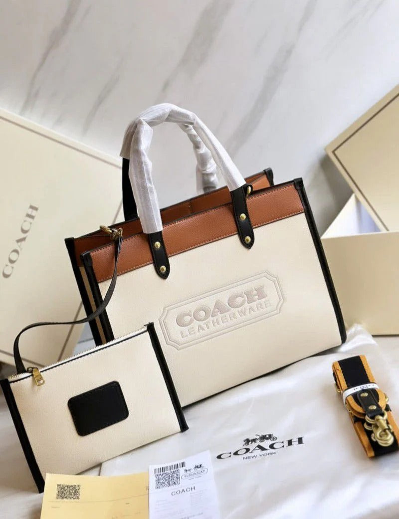 COAC.H FIELD 30 TOTE BAG WITH OG DOUBLE BOX