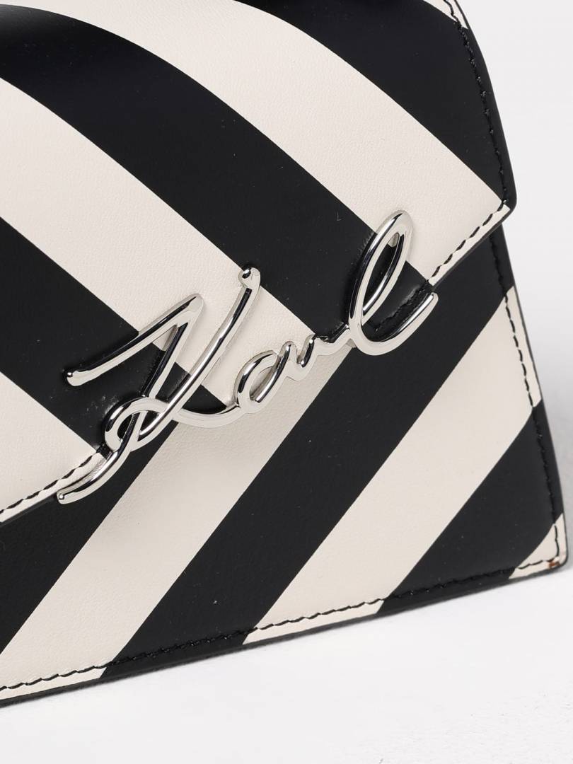 Karl Lagerfeld Signature Slim Leather CrossBody Bag