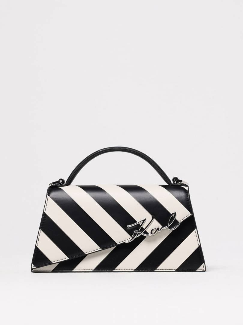 Karl Lagerfeld Signature Slim Leather CrossBody Bag