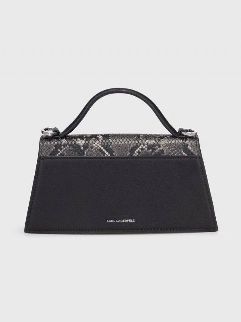 KARL LAGERFELD K Signature Slim Crossbody Bag Black Nickel