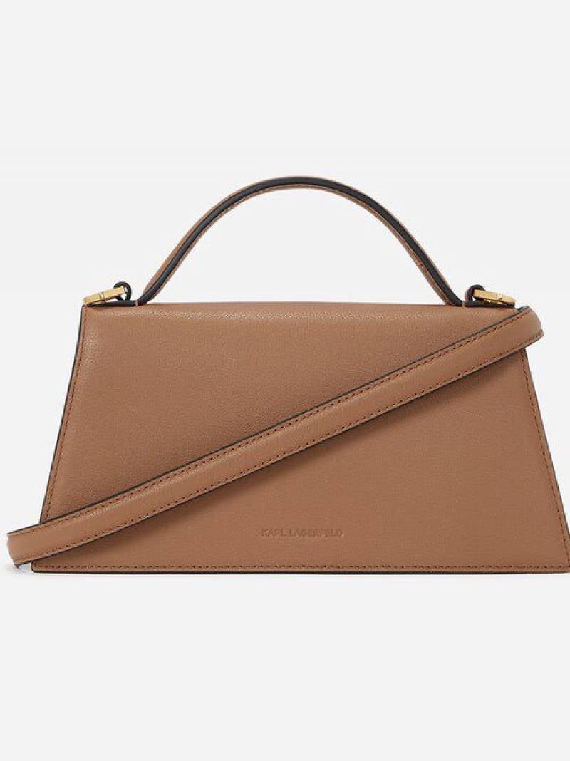 Karl Lagerfeld Signature Slim Leather CrossBody Bag