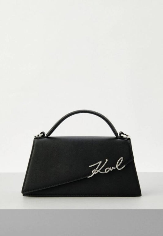 KARL LAGERFELD K Signature Slim Crossbody Bag Black Nickel