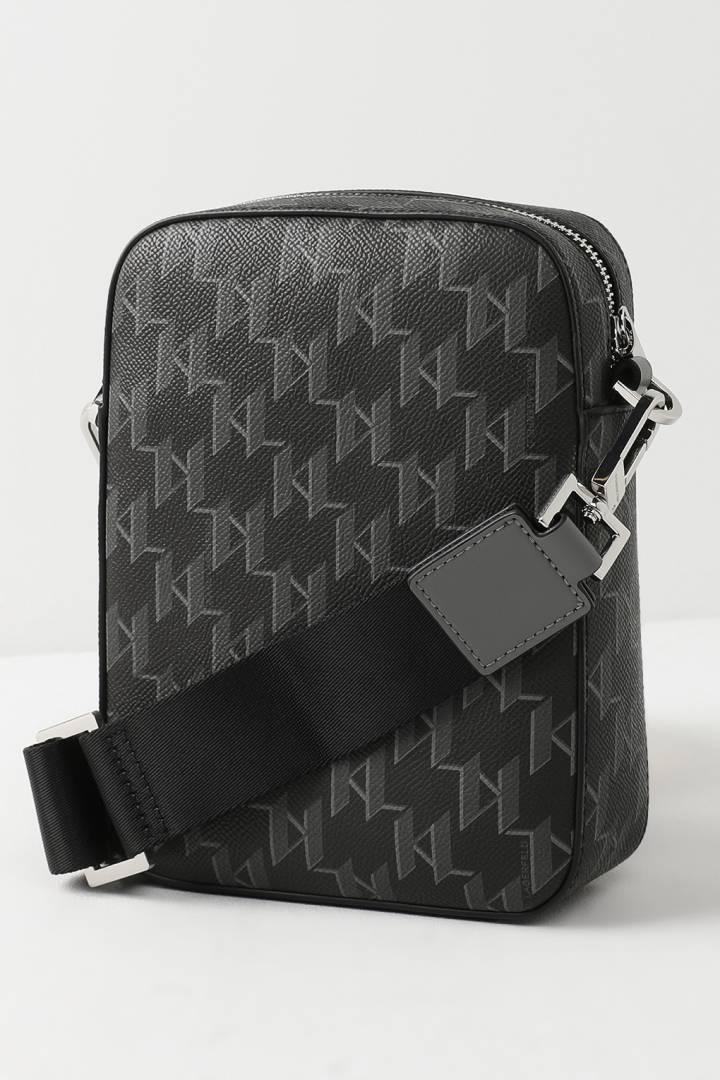 Karl Lagerfeld graphic crossbody bag.
