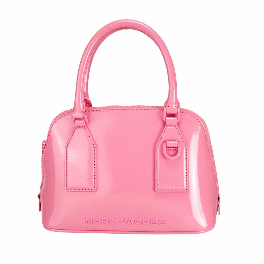Marc Jacobs Small Citronelle Patent Leather Dome Satchel Crossbody Bag