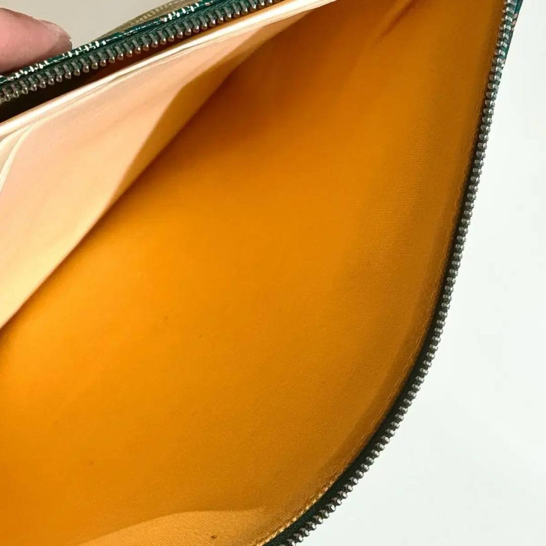 Goyard Snat MM pouch in Green Goyardine
