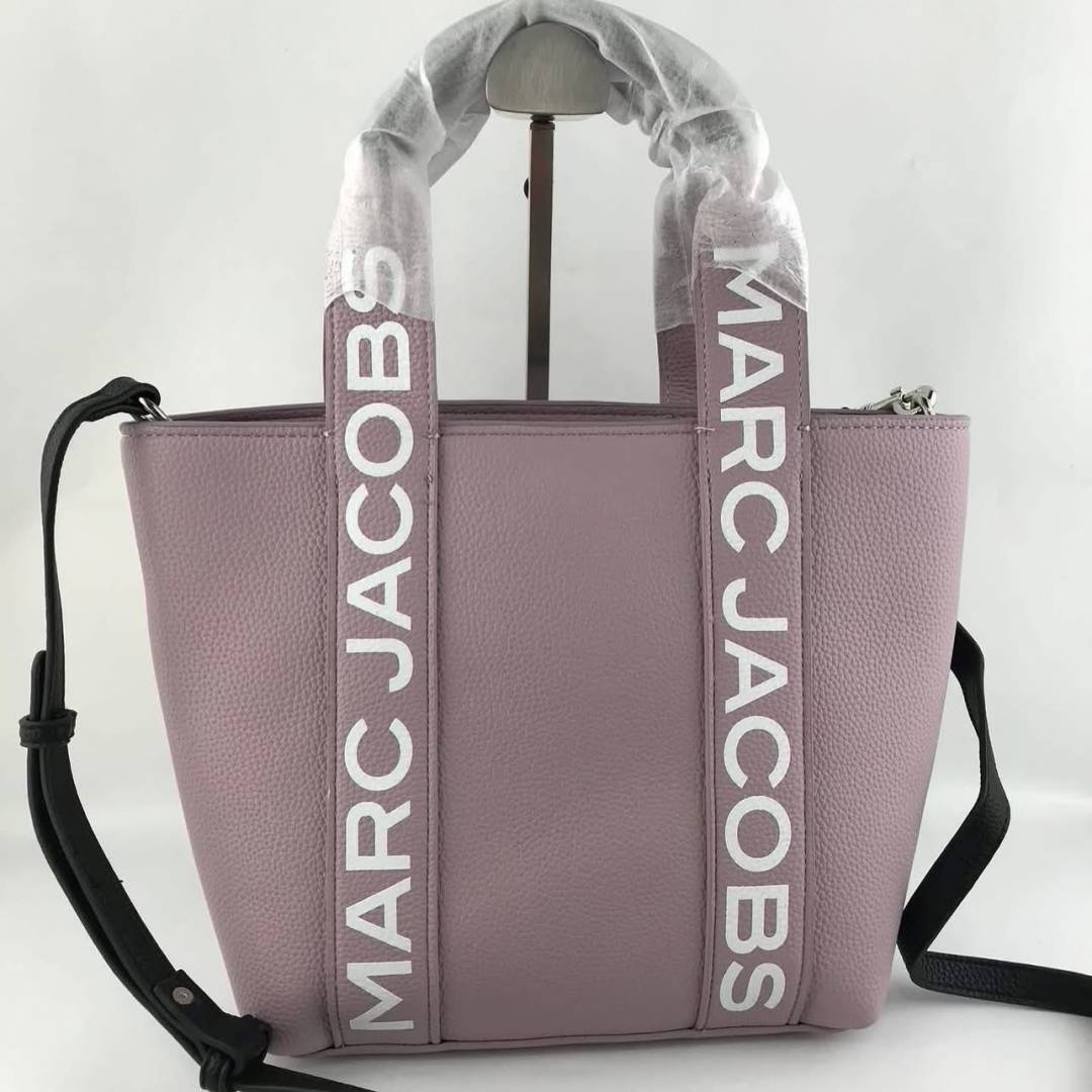 Marc Jacobs Small Pebble Leather Tote with Detachable Crossbody Strap