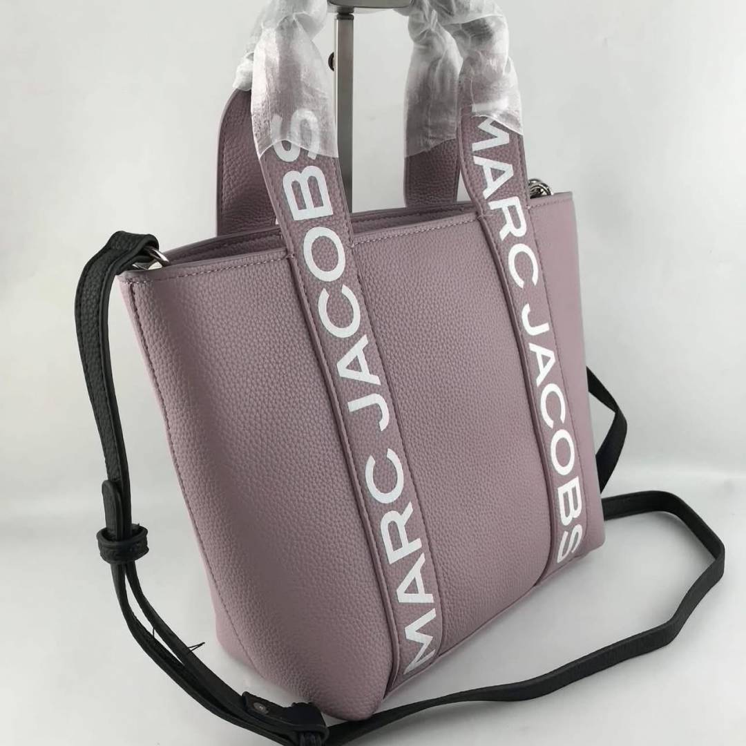 Marc Jacobs Small Pebble Leather Tote with Detachable Crossbody Strap