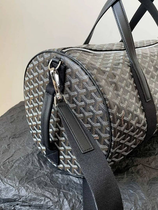 Goyard Barrel 40 Sports Bag Goyardine Black