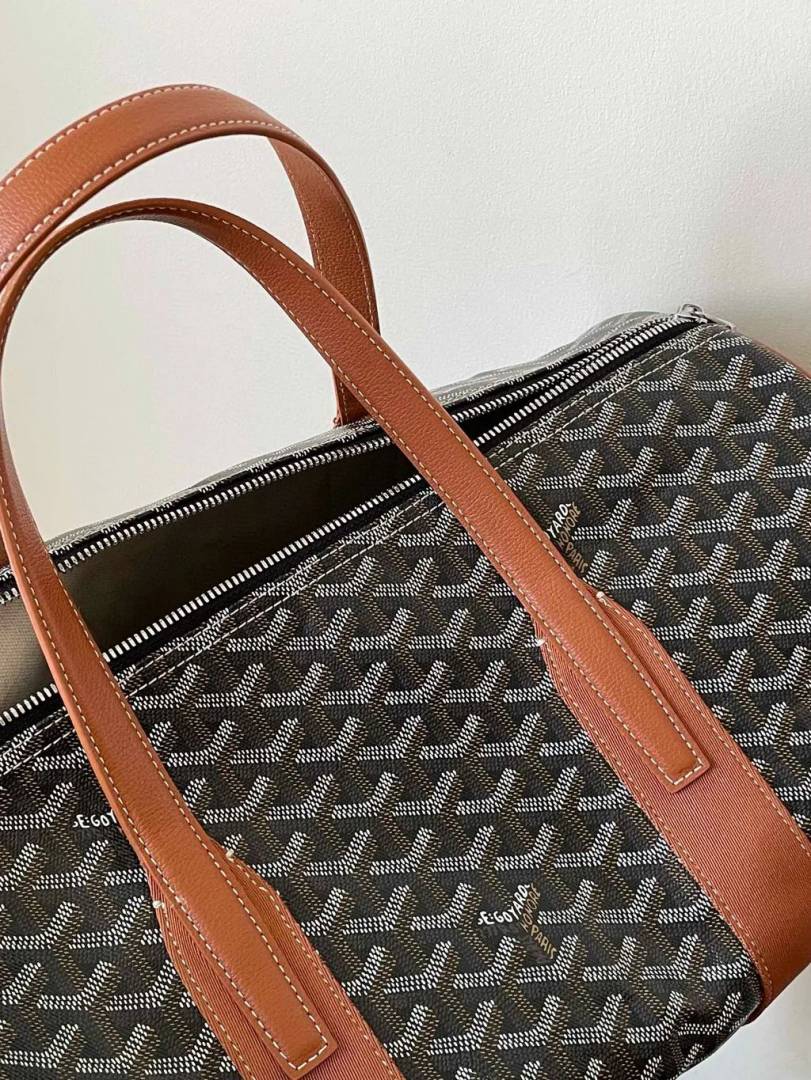 Goyard Barrel 40 Sports Bag Goyardine Tri Colour