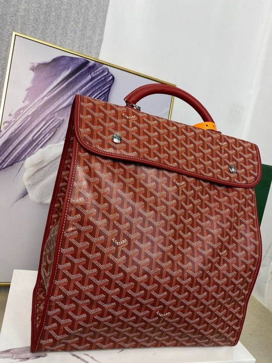 Goyard_saint_leger_premium_backpack_with_ogbox_carrybag_Maroon_2388