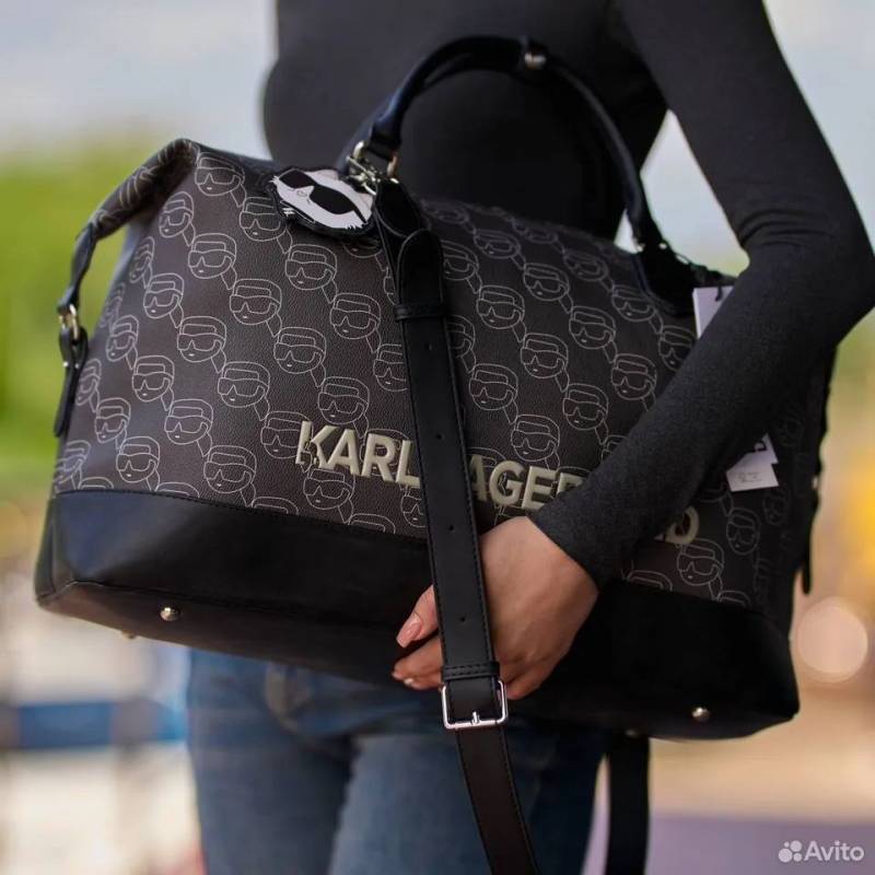 Karl Lagerfeld KIkonik 2.0 Logo Large Duffle bag