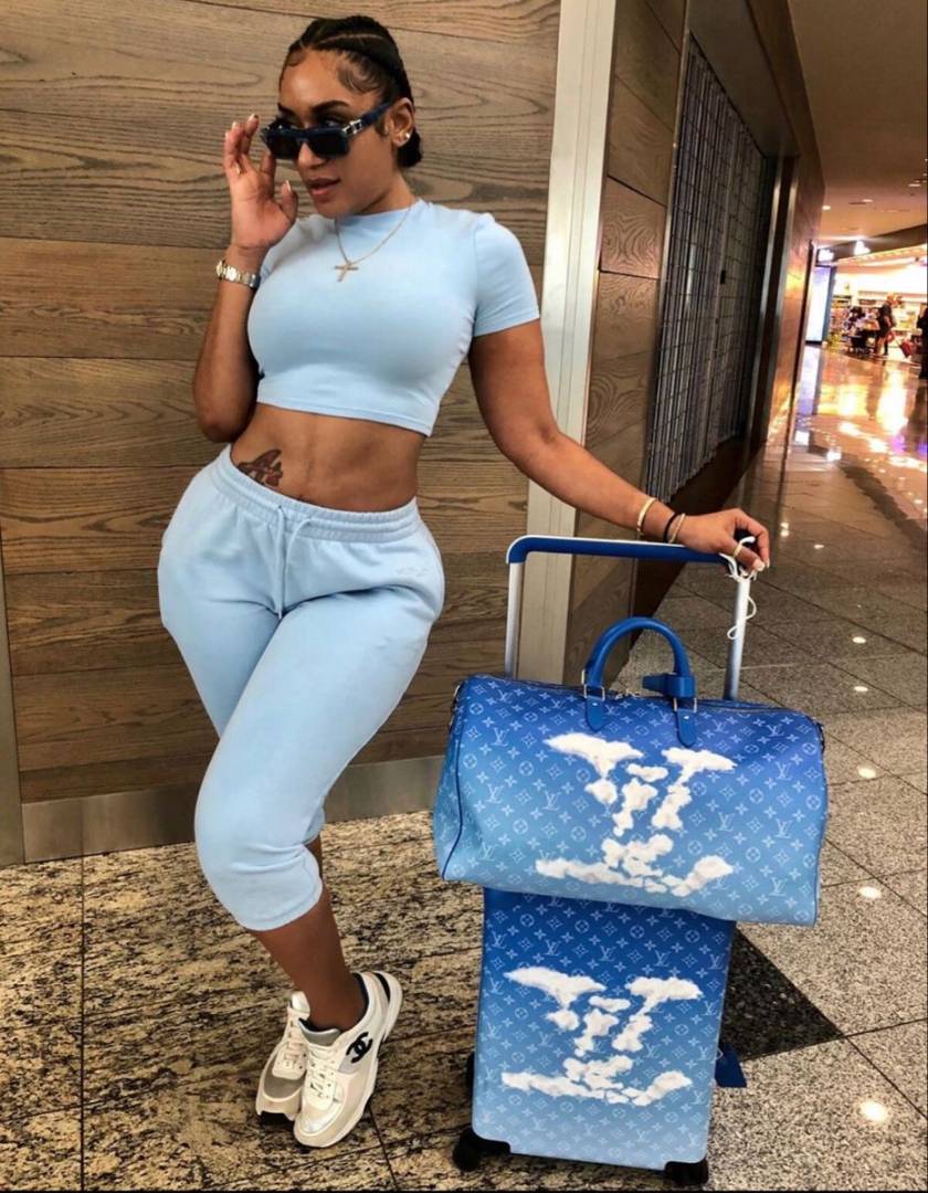 Vuitton Keepall Bandouliere Clouds Monogram 50 Blue