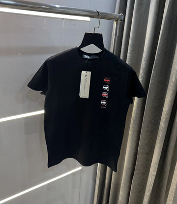 Karl Lagerfeld Black Logo Work Premium T-Shirt