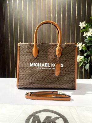 Michael_Kors Mirella Tote Bag With Dust Bag Including Card 22320 Coffee Brown