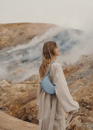 Polene Numero Blue Dix Crossbody Bag With OG Box & Dust Bag 368 Blue