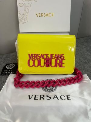 Versace_Jeans_Counture Structure Sling Bag With OG Box & Dust Bag (AV630 Neon Green)
