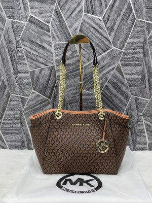 Michael_Kors_Jet_Set_Tote_Travel_Signature_With_Dust_Bag_(19015 Coffee Brown)