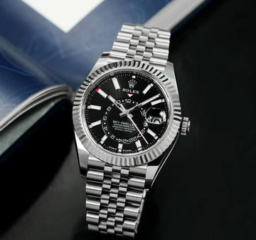 Rolex Sky Dweller Men Black Dail Yz