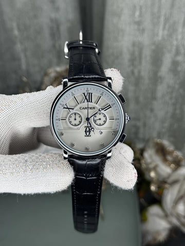 Rotonde De Cartie r Black Premium Chronograph Watch
