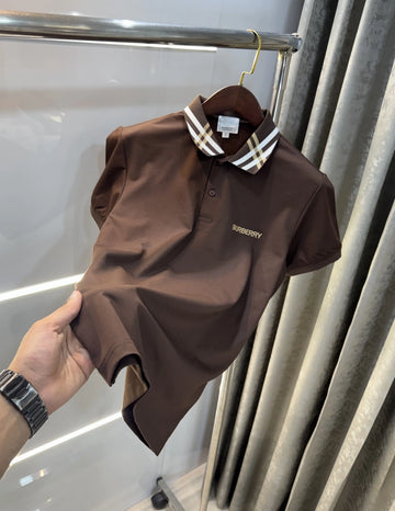 Burberr y Brown Imported Polo T-Shirt
