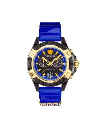 Versace VEZ700521 Icon Active Chronograph Unisex Watch Authentic Store Quality