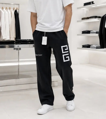 Givenchy Black Logo Work Imported Trackpant