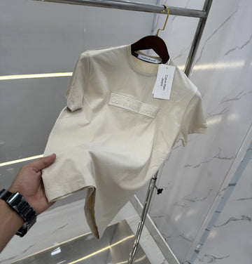 Calvin Klein Cream Logo Print Premium T-Shirt