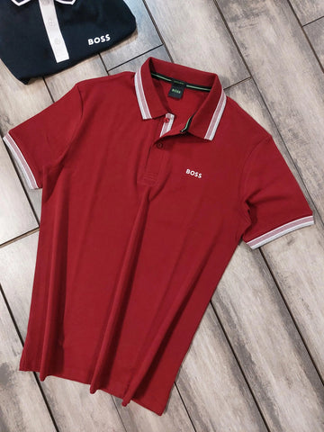Hugo Bos s Red Logo Work Premium Polo T-shirt