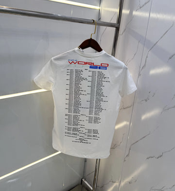 Adida s White  Logo Print Imported  T-Shirt