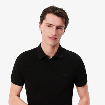 Lacost e Black Embroidery Logo Premium Polo T-Shirt